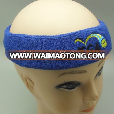 Wholesale high quality custom logo fitness sublimation terry sport headband