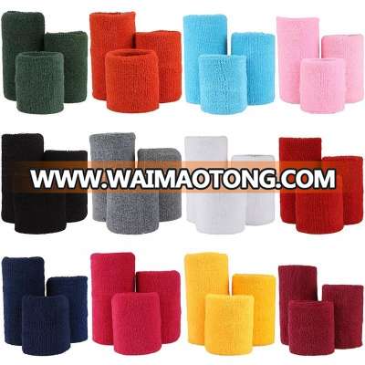 Top selling new design custom logo sport wrist terry sweatband